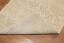 3'x6' Hand Knotted Wool Floral Oriental runner Area Rug Beige 3x6