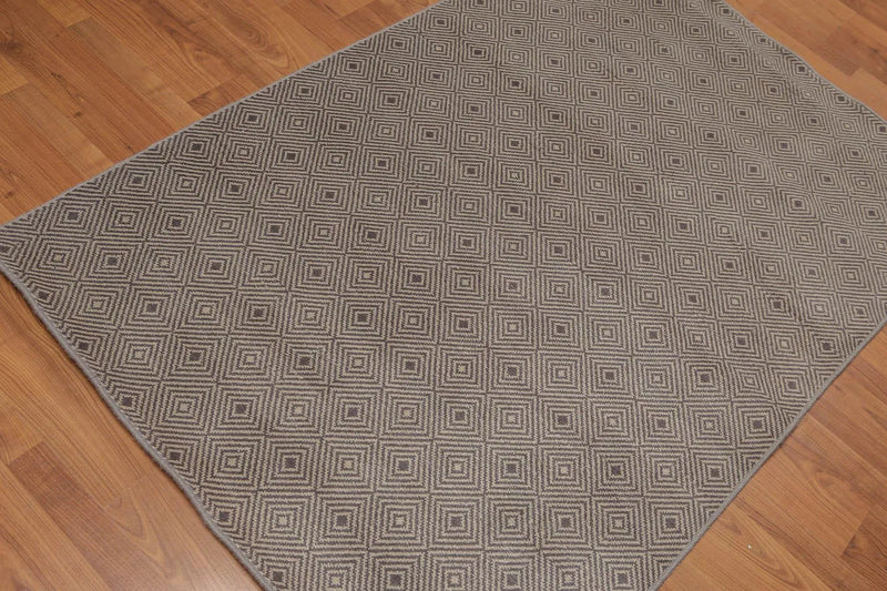 4' x 6' Hand Knotted Traditional Oriental 100% Wool Area rug Gray