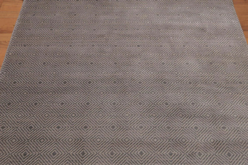 4' x 6' Hand Knotted Traditional Oriental 100% Wool Area rug Gray 4x6