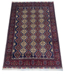 Hand-Knotted Afghani Yusufbai Wool Rug – 6’10″  x  9’10″