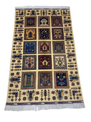 Hand-Knotted Afghani Bakhteiari Wool Rug – 3’5″  x  5’1″