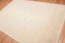 6' x 9' Geometric Pattern Hand Knotted 100% Wool Area Rug Beige 6x9