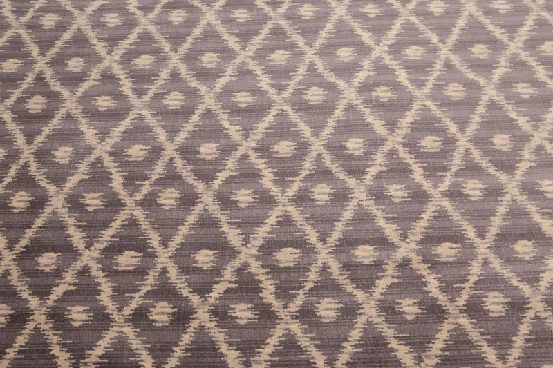 6' x 9' Hand Knotted IKAT design 100% Wool Area rug Gray