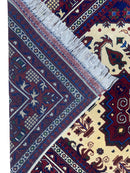 Hand-Knotted Afghani Zerkhaki Wool Rug – 6’6″  x  9’8″