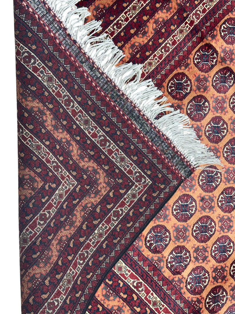 Hand-Knotted Afghani Mawri Wool Rug – 6’9″  x  9’10″