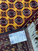 Hand-Knotted Afghani Mawri Wool Rug – 6’5″  x  9’4″