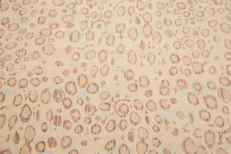 6' x 9' Contemporary Designer 100% Wool Modern Area Rug Aqua