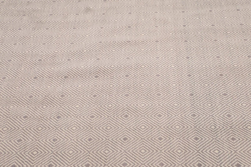 6' x 9' Hand Knotted Contemporary 100% Wool Area rug Gray