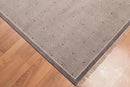 6' x 9' Hand Knotted Contemporary 100% Wool Area rug Gray