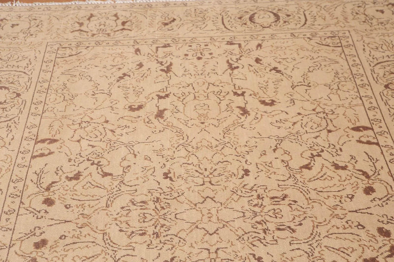 6' x 9' Hand Knotted 100% Wool Oriental Area Rug Tan