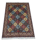Hand-Knotted Afghani Kashi Wool Rug – 6’9″  x  9’6″