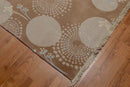 6' x 9' Hand Knotted 100% Wool Area rug Tan
