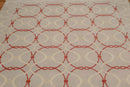 6' x 9' Hand Knotted Geometric Pattern 100% Wool Area rug Beige