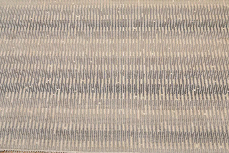 6' x 9' Hand Knotted Glam Industrial 100% Wool Area rug Gray