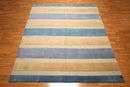 8x10 Blue, Beige Handknotted 100% Wool Oriental Area Rug