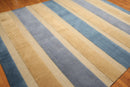 8x10 Blue, Beige Handknotted 100% Wool Oriental Area Rug