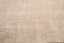 6' x 9' Hand Knotted Abstract Design Distress Look Area rug Tan