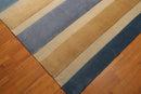 8x10 Blue, Beige Handknotted 100% Wool Oriental Area Rug