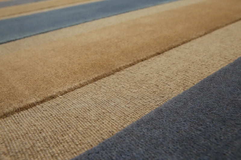 8x10 Blue, Beige Handknotted 100% Wool Oriental Area Rug