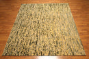 8' x 10' High end Wool Full Pile Tibetan Hand Knotted Area Rug Modern 8x10 Pale Yellow