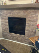 Forest Brown- Self-Adhesive 3D Peel & Stick Real Stacked Stone Tiles [Pack of 10] by Stone World LLC