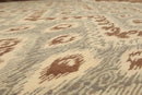 8' x 10' Hand knotted Oriental area rug 100% Wool pile 8x10 Modern Beige