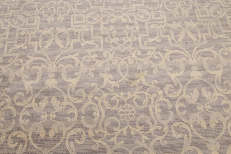 6' x 9' Hand Knotted Transitional 100% Wool Area Rug Gray