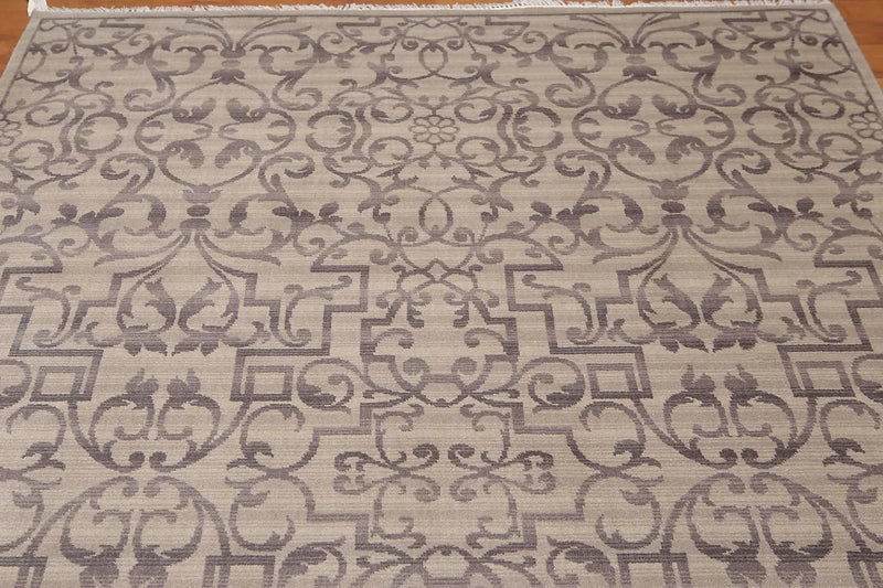 6' x 9' Hand Knotted Transitional 100% Wool Oriental Area Rug Gray