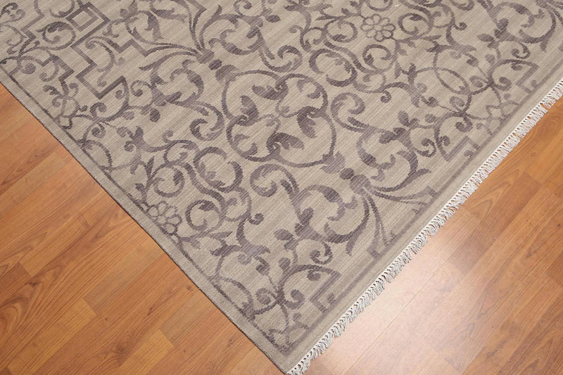 6' x 9' Hand Knotted Transitional 100% Wool Oriental Area Rug Gray