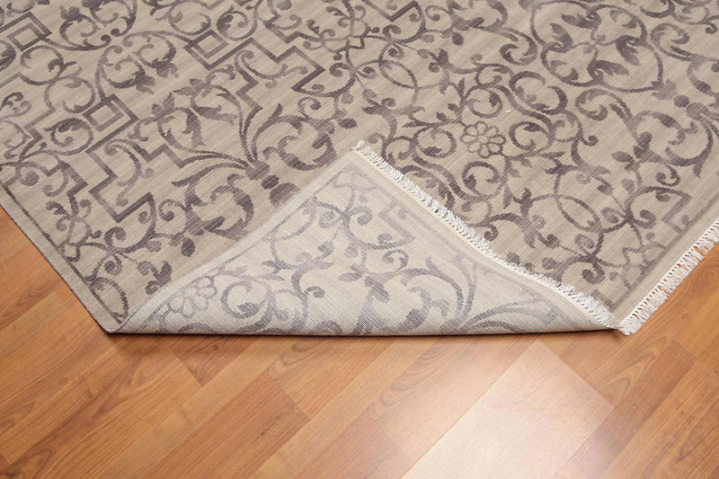 6' x 9' Hand Knotted Transitional 100% Wool Oriental Area Rug Gray