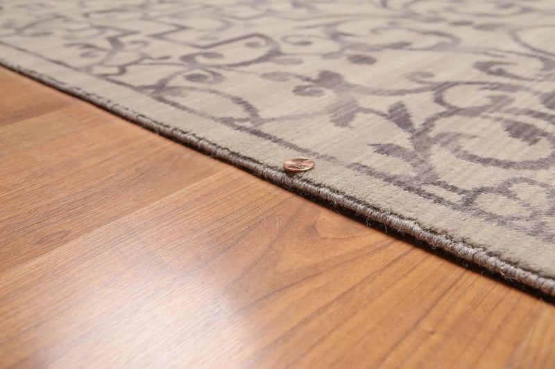 6' x 9' Hand Knotted Transitional 100% Wool Oriental Area Rug Gray