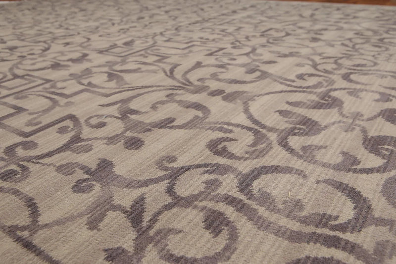 6' x 9' Hand Knotted Transitional 100% Wool Oriental Area Rug Gray