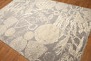 6' x 9' Hand knotted 100% Wool Modern Oriental area rug 6X9 Gray