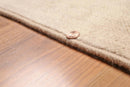 6' x 9' Hand Knotted Wool Modern Area Rug Distress Grunge Look Tan