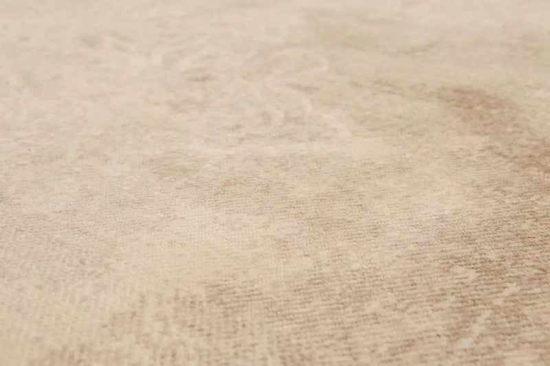 6' x 9' Hand Knotted Wool Modern Area Rug Distress Grunge Look Tan