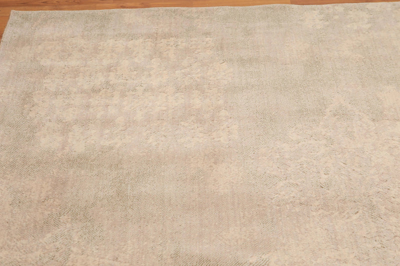 5' x 7' Shabby Chic Modern Area Rug Hand Knotted 100% Wool Beige