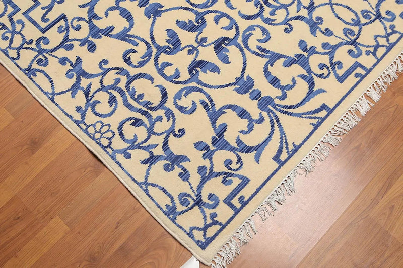 6' x 9' Chinese Art Deco Oriental Area Rug Hand Knotted 100% Wool Ivory
