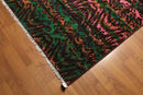 6x9 Pink, Green Hand knotted 100% Wool Modern Oriental Area Rug