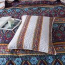 DaDa Bedding Southwestern Aztec Bohemian Desert Tribal Quilted Bedspread Set (KSX-002)