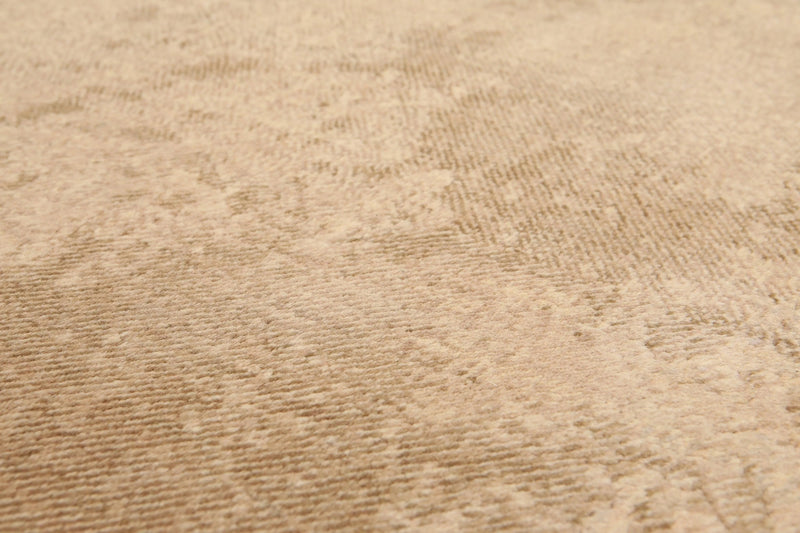 5' x 7' Modern Area Rug Erased Distress Pattern Wool Hand Knotted Tan