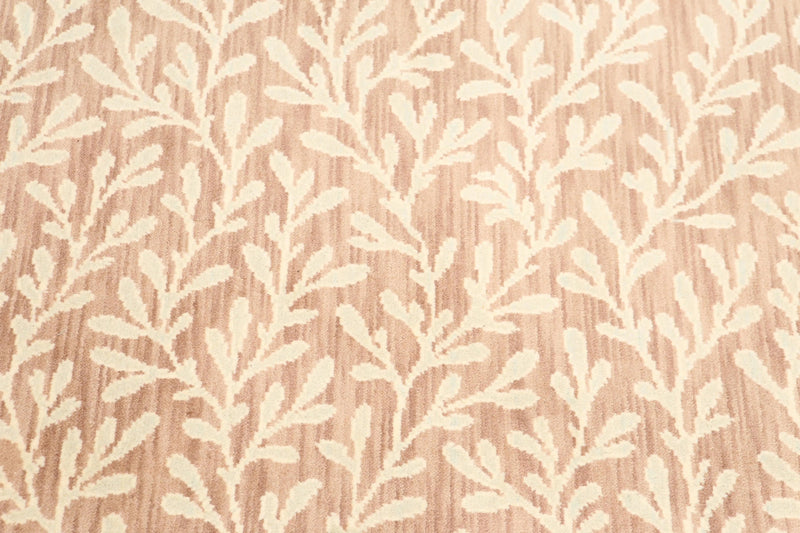 6' x 9' Botanical Hand Knotted Area Rug 100% Wool Taupe