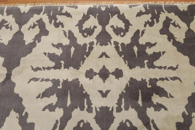 6' x 9' Handmade Traditional Oriental 100% wool Area Rug 6x9 Gray