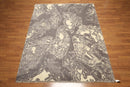 6' x 9' Hand knotted Oriental area rug 100% Wool Modern Gray