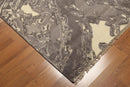 6' x 9' Hand knotted Oriental area rug 100% Wool Modern Gray