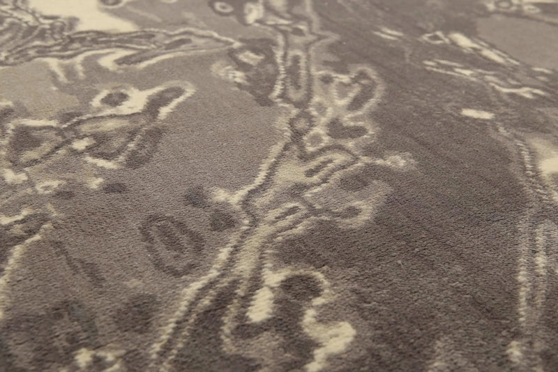 6' x 9' Hand knotted Oriental area rug 100% Wool Modern Gray