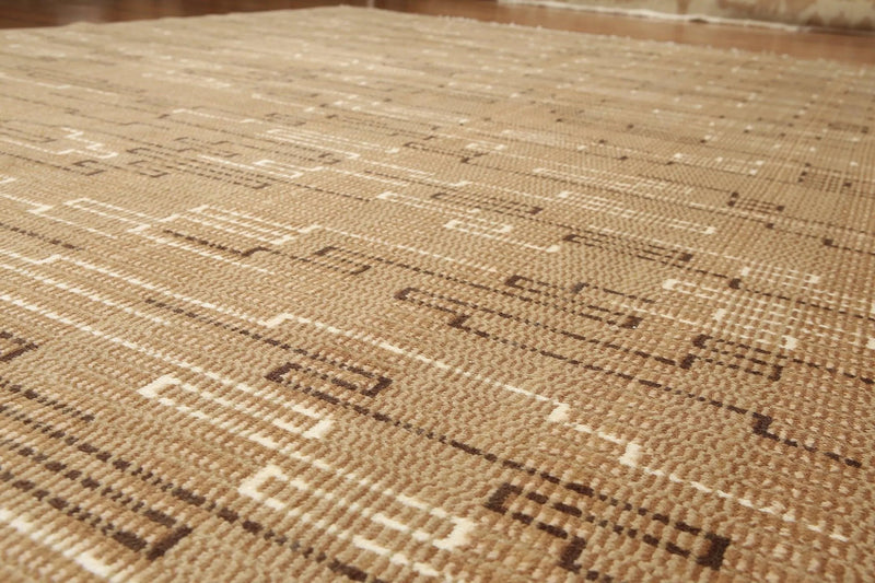 6' x 9' Hand knotted Oriental area rug 100% Wool Modern full pile 6x9 Brown