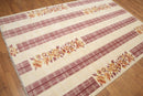 6' x 9' Handmade 100% Wool Oriental Area rug Traditional 6x9 ft Beige
