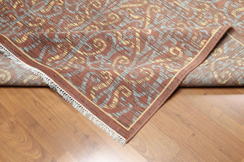 5' x 7' Hand knotted 100% Wool Rug Carpet Transitional Brown