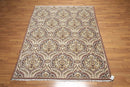 6x9 Brown, Beige Hand knotted Transitional Wool Oriental Area Rug
