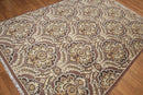 6x9 Brown, Beige Hand knotted Transitional Wool Oriental Area Rug
